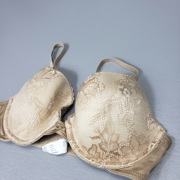 3/$15 sweet nothings by Maidenform tan lace bra size 34B, underwire, - Picture 2 of 7
